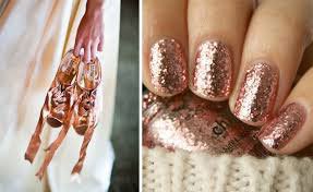 vernis ongles rose gold